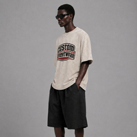 T-shirts amples en coton pour hommes, style décontracté, designs exclusifs OEM/ODM, collection été 2026, coton de qualité supérieure, effet délavé à l'acide