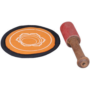 Bol chantant bouddhiste tibétain fait à la main de 4 pouces en laiton nouveauté et décoration créative de la maison pour les cadeaux fabriqués en Inde - Product Image 3