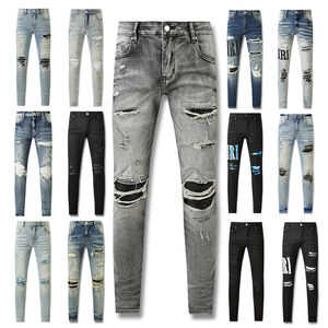 Jeans de Mezclilla Clásicos de Moda al Por Mayor a Precios Competitivos, Jeans Rectos Casuales de Negocios Elásticos para Primavera/Invierno, Tallas Grandes para Hombre - Product Image 1