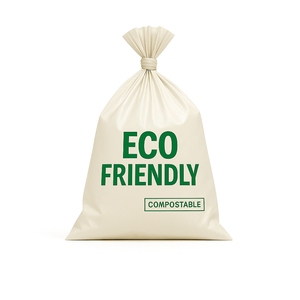 Eco-Friendly Disposable Industrial Garbage Waste Bags | Strong Leak-Proof Trash Bags | Compostable/Biodegradable Recyclable Bags - Product Image 1