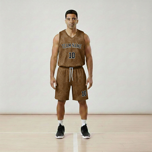 Uniforme de Baloncesto sin Mangas Personalizado de Alta Calidad y Transpirable, 100% Poliéster, Último Estilo, Nombre del Equipo, Color Personalizado - Product Image 5