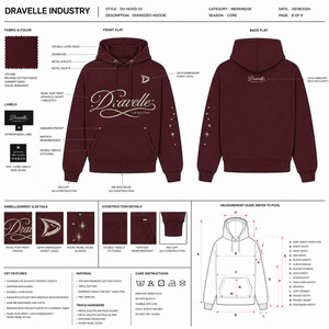 Fabricante de Ropa Urbana Personalizada OEM, Sudaderas con Capucha para Hombre, Felpa Gruesa, Estilo Oversize - Product Image 6