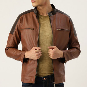 Fashionable Style Outdoor Wear Unique Design <b>Men</b> Leather <b>Jacket</b> Heavyweight Regular Size <b>Men</b> Leather <b>Jacket</b> - Product Image 1