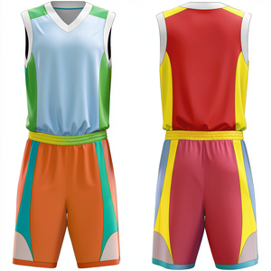 Ensemble d'uniformes d'entraînement de basketball, haut sans manches et short, tissu respirant, personnalisation de l'identité du joueur et du logo - Product Image 3
