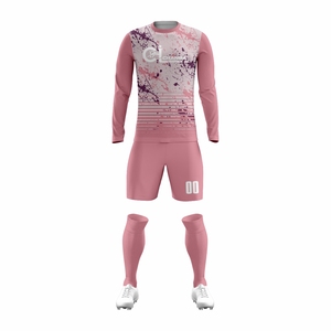 Uniforme de Fútbol al por Mayor con Estampado por Transferencia Térmica, Jersey y Pantalones Cortos de Fútbol Unisex Transpirables y Ajustados - Product Image 1