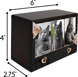 Urna Funeraria de Madera para Cenizas de Mascotas, Urnas de Cremación de Madera para Cenizas de Perros y Gatos, Urnas de Madera de Palisandro a Bajo Precio - Product Image 2