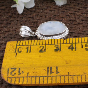 Colgante Arcoíris Natural al por Mayor, Plata de Ley 925, Gema Rosa, Amuleto de Corazón, Fabricante de Joyería, Precio al por Mayor, Directo de Fábrica - Product Image 6