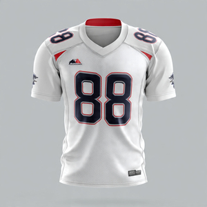 Camiseta de Fútbol Americano con Cuello en V 100% Poliéster, Ropa Deportiva para Equipos, Camisetas con Número, Ropa Deportiva, Camisetas de Fútbol Americano - Product Image 3