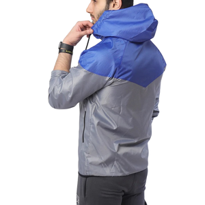 Lightweight <b>Men</b> Windbreaker <b>Jacket</b> 100% Polyester Breathable Custom Running <b>Jacket</b> - Product Image 2