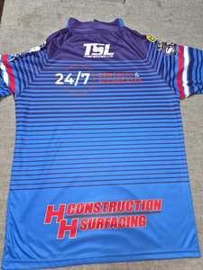 เสื้อเจอร์ซีย์แบบซับลิเมชั่นสั่งทำพิเศษ โลโก้ด้านหน้า โพลีเอสเตอร์ 100% สำหรับการแข่งขันและฝึกซ้อม ระบายอากาศได้ดี แขนสั้น ทรงปกติ เสื้อผ้าสำหรับผู้ใหญ่ - Product Image 5