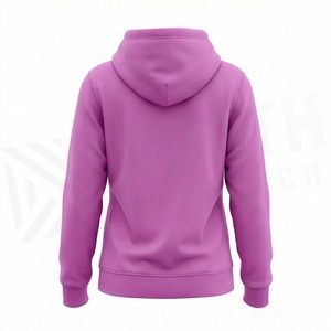 เสื้อฮู้ดดี้โอเวอร์ไซส์ผ้าฝ้ายฟลีซสำหรับผู้หญิง พิมพ์ลายด้านหน้าตามสั่ง เป็นมิตรต่อสิ่งแวดล้อม ทรงไหล่ตก คุณภาพสูง - Product Image 2