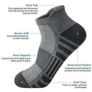 Youth Fitness Active Sports Athletic Spandex/Nylon <b>Grip</b> Crew <b>Socks</b> Customizable Stretch Fabric Soccer Anti-Bacterial Breathable - Product Image 3