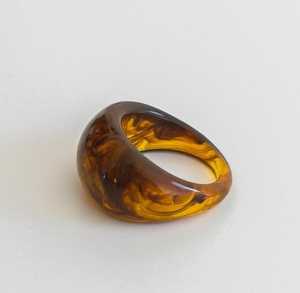 Modern Green Jade Cocktail <b>Ring</b> Unisex <b>Statement</b> Band Natural Stone Fashion Jewelry Daily Wear Gift - Product Image 4