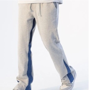Pantalon de jogging vintage personnalisé pour homme, taille élastique, streetwear d'été, coupe ample, avec cordon de serrage, évasé, respirant - Product Image 2