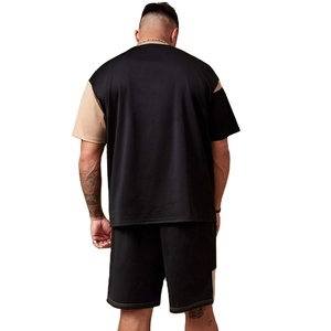 Custom Men Short Sleeve T-shirt And Shorts Two Piece <b>Twin</b> <b>Set</b> Mens Short <b>Set</b> For Sale - Product Image 2