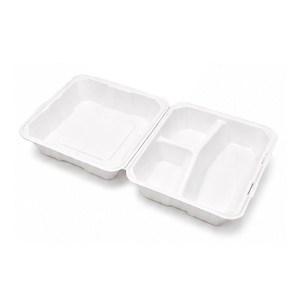 Tapa para Contenedor de Alimentos Desechable de Bagazo, Diseño Moderno, Biodegradable, Reciclable, Capacidad de 35oz, para Pasteles, Bodas, Navidad - Product Image 3