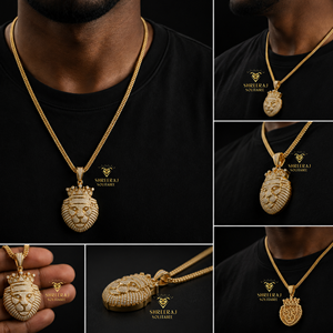 Colgante de León de Moissanita 925 estilo Hip Hop, con incrustaciones de Moissanita VVS completa, personalizado para hombre, al por mayor - Product Image 3