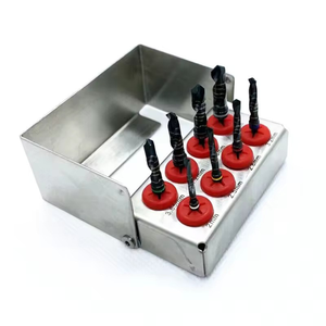 Kit de 8 Brocas Manuales para Implantes Dentales, Expansor de Hueso, Acero Inoxidable Negro, Instrumental Quirúrgico para Laboratorio - Product Image 5