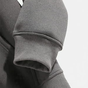 Sweat à capuche classique en coton pour l'automne, en molleton épais avec poche kangourou, coupe oversize, couleur unie, avec logo personnalisé - Product Image 6