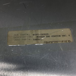 Module de système d'aspiration pour station d'arrivée VARIAN D70854-1 - Équipements et pièces semi-conducteurs d'occasion fiables à l'échelle mondiale - Product Image 4