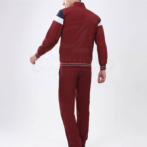 Custom Printing Brand Logo Eco-Friendly Casual Solid Men Tracksuit Breathable Lightweight 100% Cotton <b>Track</b> <b>Jacket</b> Sweatpants - Product Image 2