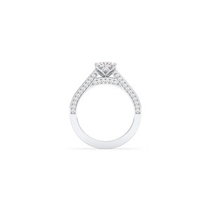 Bague solitaire REYES en moissanite taille princesse 1,29 carat certifiée GRA, en argent sterling 925, cadeau d'anniversaire, bijoux fins pour femmes - Product Image 6