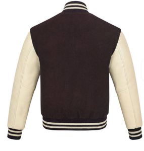 LUXE ATTIRE INDUSTRY Fashion <b>Woolen</b> Varsity <b>Jacket</b> Custom Embroidered Unisex Winter for <b>Men</b> Women Price Factory Direct Supply - Product Image 1