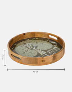Bandeja de Madera de Acacia de Lujo Hecha a Mano, Bandeja de Servicio de Madera Maciza Premium para Uso en el Hogar, Hoteles y Restaurantes - Product Image 5