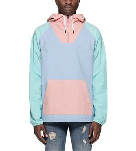 Jersey liso personalizado de lujo, ropa deportiva con capucha, chaqueta cortavientos para hombre, chaqueta ligera a prueba de viento de nailon con bloque de Color - Product Image 1