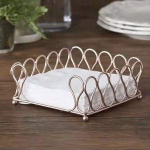 Decorative Metal Napkin Stand For Dining Table And Kitchen Stylish <b>Tissue</b> Stand For Home Office And Restaurant - Product Image 5