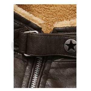 Chaleco de Cuero para Hombre, Venta al Por Mayor, Servicio OEM, Nuevo Modelo, Resistente al Viento y Transpirable - Product Image 4