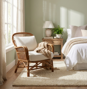 เก้าอี้หวายกลางแจ้งสไตล์มินิมอล ทนทาน นั่งสบาย เหมาะสำหรับบ้านไร่ - Product Image 3