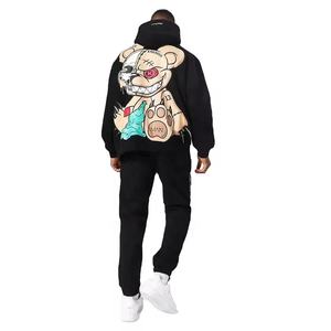 Nueva llegada de los hombres Premium con capucha en blanco de gran tamaño Jogger ropa deportiva de peso pesado Fitness Gym chándales y chándales para el invierno - Product Image 2