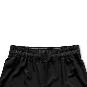 Shorts de sport décontractés en satin de soie extensible, écologiques, couleur unie, taille élastique, personnalisables, séchage rapide, pour MMA - Product Image 3