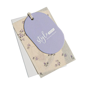 Custom Floral <b>Paper</b> Garment Tags Personalized Hang Tags with String for Boutique Apparel Brand Label - Product Image 1