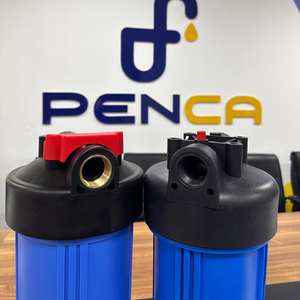 Carcasa de filtro de agua de plástico de 20 pulgadas OEM/ODM para sistemas de purificación de agua Sistema eléctrico RO Carcasa de filtro azul grande Agua - Product Image 6