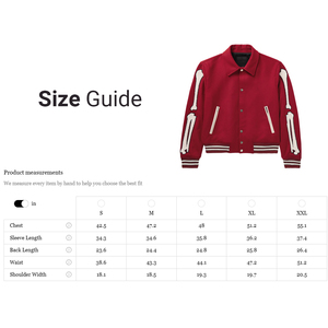 Blouson universitaire tendance en laine respirante et écologique, personnalisé avec patch brodé, style Letterman Baseball Bomber pour homme, streetwear - Product Image 6
