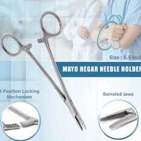 Kit de Suture Orthopédique pour Chirurgie Mineure, 13 Pièces, Boîte à Instruments, Instruments Chirurgicaux Médicaux Vétérinaires, Ensemble d'Instruments en Acier Inoxydable pour Chevaux