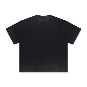 เสื้อยืดผู้ชายทรงโอเวอร์ไซส์ ผ้าฝ้าย 100% คุณภาพดี พิมพ์ลายกรดแบบแอซิดวอช พร้อมโลโก้สั่งทำพิเศษ สไตล์ฮิปฮอปแนวสตรีท รักษ์โลก - Product Image 1