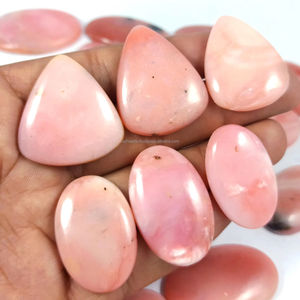 อัญมณีหลวมกึ่งมีค่ารักษาด้วยคริสตัลโอปอลอัญมณีหลวมธรรมชาติสีชมพูแบบแฮนด์เมดจำนวนมาก - Product Image 4