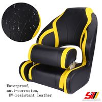 En stock, siège de bateau pliable résistant aux UV et imperméable, hauteur réglable, coussin marin universel, siège de commandement pour bateau à moteur, kayak