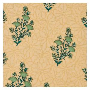 Tissu en voile de coton peigné léger imprimé à la main par blocs, motif floral, 60S60S 90 GSM, multi-usages, 43/44 pouces, pour accessoires de jouets - Product Image 3