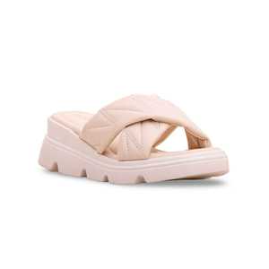 PU0276 Zapatilla deportiva formal crema cómoda y elegante - Product Image 2