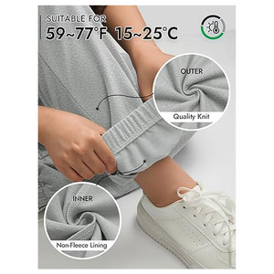Pantalon de survêtement pour femme, style automne, coupe ample, léger, confortable, taille haute, pour le sport et les loisirs - Product Image 2