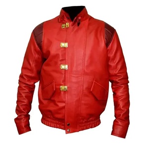 Veste en cuir bomber pour homme, style vintage, décontractée, sportive, pour le printemps, pour motard. - Product Image 2