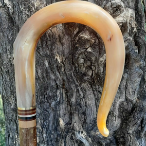 STICKS Handle Buffalo Horn Customized Size Natural Buffalo Horn Stick Handle Best Quality Natural Color Cow Stick Handle - Product Image 1
