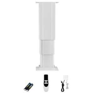 Columna de Escritorio Eléctrica Ajustable de Tres Etapas, Telescópica, Rango de Altura de 14.2-31.1, Mesa Elevadora con Capacidad de Carga de 176 Libras, Soportes para Estantes - Product Image 1