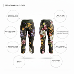 Legging Capri de Sport Extensible pour Fitness et Course à Pied, avec Effet Ventre Plat, Imprimé Personnalisé, Tendance et Stylé, Pantalon de Compression - Product Image 2