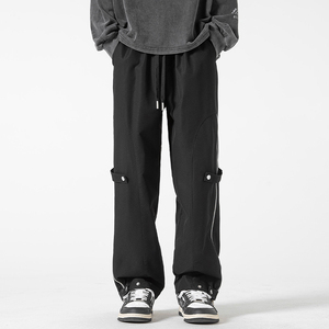 Wholesale Men <b>Tactical</b> Cargo <b>Pants</b> Custom Eco-Friendly Canvas <b>Waterproof</b> Mid Waist Heavyweight Casual Straight Trousers Private - Product Image 3