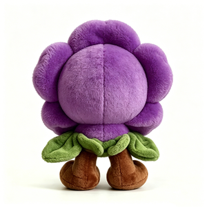Peluche de rosa morada, peluche de flor, peluche de personaje de rosa, muñeco de peluche floral - Product Image 4